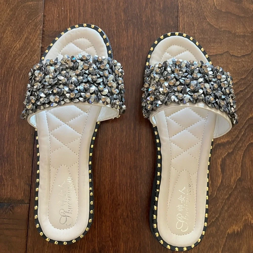 Bling Summer Slides - Picture 2 of 6